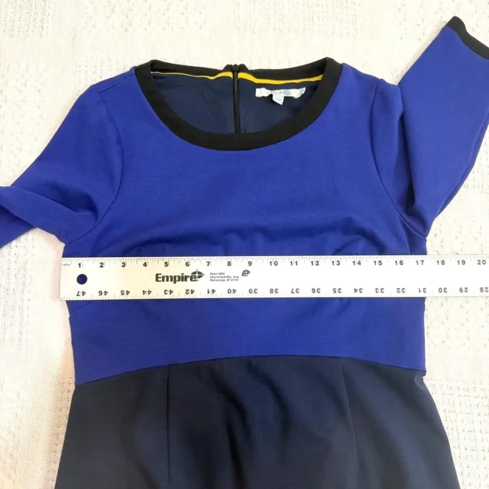 Boden 10 Louise color block ponte‎ 1/2 sleeve dress D3 2956 - Picture 4 of 12